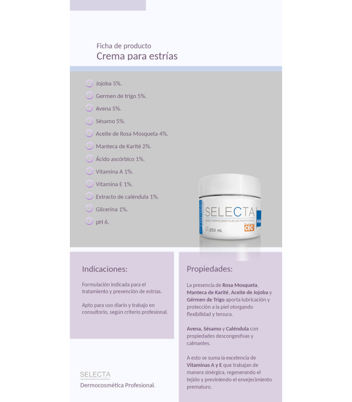 Crema para estrías