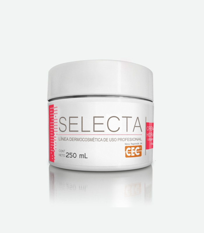Crema facial hidratante con colágeno y elastina + vit. A y E. 250 mL
