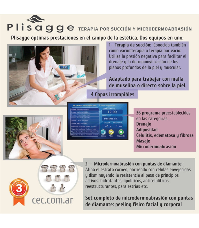 Plisagge vacuum y microdermoabrasión