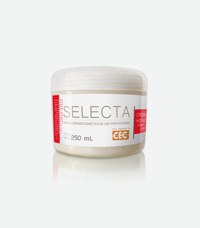 Crema facial hidratante con colágeno y elastina + vit. A y E. 250 mL